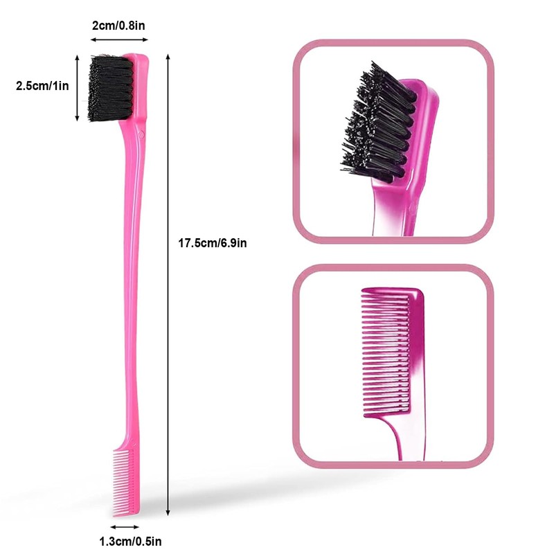 Pack of 7 Eyebrow Eyelash Comb, Double Headed Eyebrow Brush,