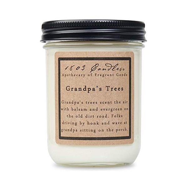 1803 Candles - 14 oz. Jar Soy Candles - (Grandpa's