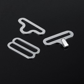 50sets Metal Adjustable Bow Tie Hardware Cravat Clip Hook Fastener Necktie Strap