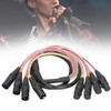 1.5m XLR Audio Cable 4 Channel Splitter Cable Microphone Speaker