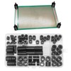 80pcs ABS Round Spacer Washer Assortment Kit Insulation Spacer, for