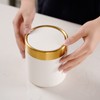 1.5 Liter Mini Trash Can with Lid, Metal Small Tiny