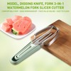 Watermelon Cutter Slicer Tool, Kaluofan 3-in-1 Watermelon Slicer Fork Cutter,