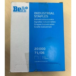 BeA Galvanized Upholstery Staples 3/8” Crown 1/4” Long Box Of 20,000 71/06 6mm