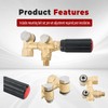findmall Pressure Washer Regulator 1/2 Female Inlet, 3/8 Male Outlet,