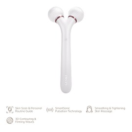 GESKE | SmartAppGuided™ Sonic Facial Roller | 4 in 1 | Dermaroller | Device for Face | Dermaroll | Professional Face Roller | Tightens and Defines the Skin on the Face