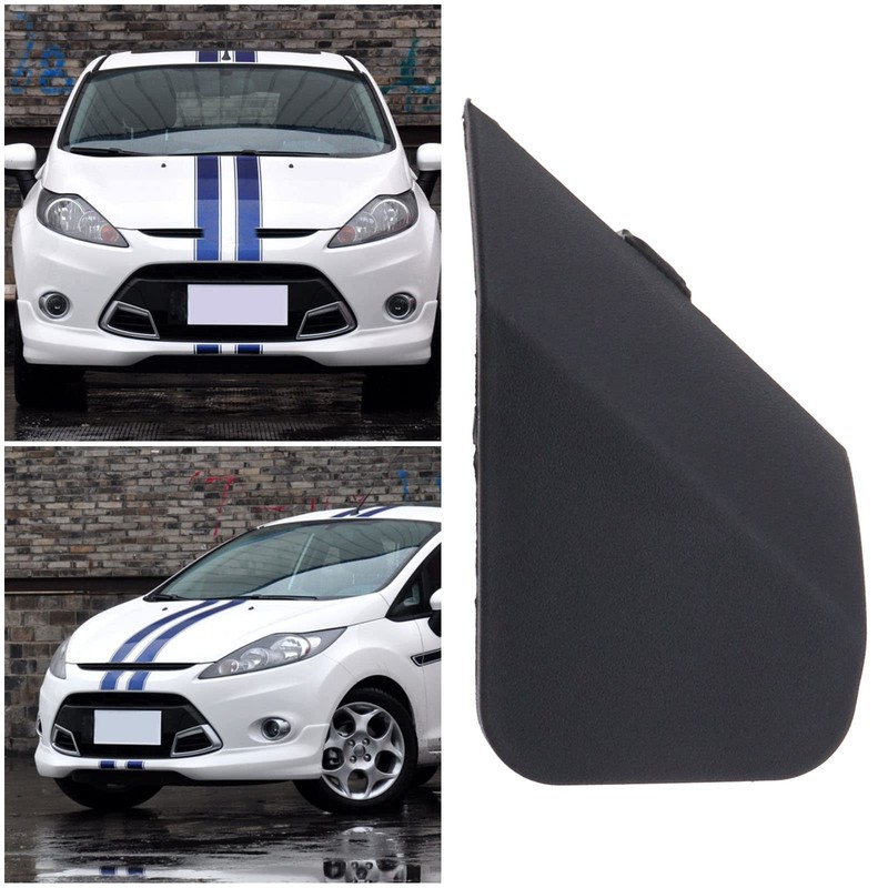 eMagTech Car Front Bumper Tow Hook Eyelet Cover Black Plastic