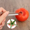4pcs Tomato Corer Tool, Stainless Steel Tomato Strawberry Stem Remover