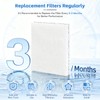 IGNISFLARE 8-Pack MD1-0002 MD1-0001 Replacement Wick/Filters Compatible with Vornado MD10002