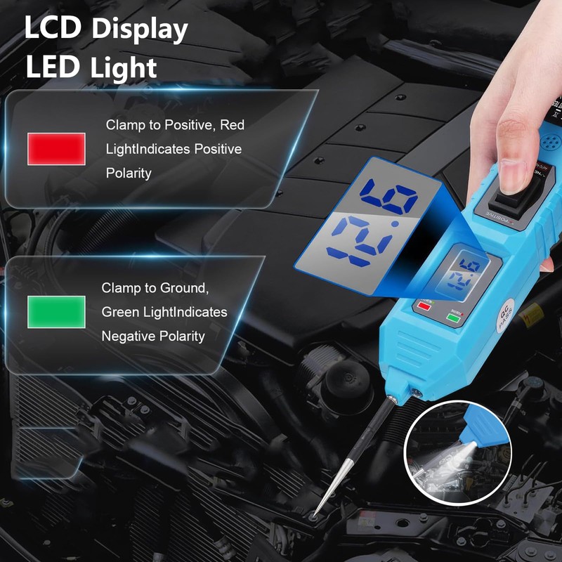 Hniuyun Circuit Tester, 3.5-36V DC Power Tester with 4.5M Cable