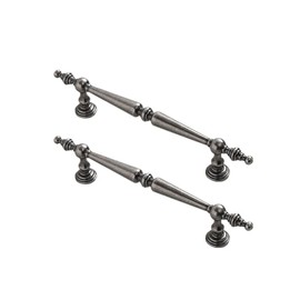 HAORUN 2PCS Aluminium Alloy Vintage Cabinet Pulls 96mm 128mm Decorative Handles Lightweight Durable (A, 128mm)