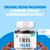 OM MUSHROOM SUPERFOOD OM Mushroom Superfood Relax Gummies, 28 Servings,