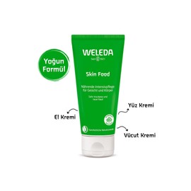 WELEDA Bio Skin Food Skin Cream, Rich Natural Cosmetics Body Cream for the Care of Rough, Dry and Brittle Skin on Feet, Hands and Elbows (1 x 75 ml)