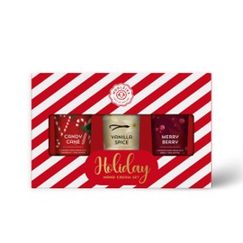 Woolzies Holiday Hand Cream Set | Candy Cane, Vanilla Spice & Merry Berry | Nourishing Shea, Cocoa & Murumuru Butters | Festive Skincare Gift