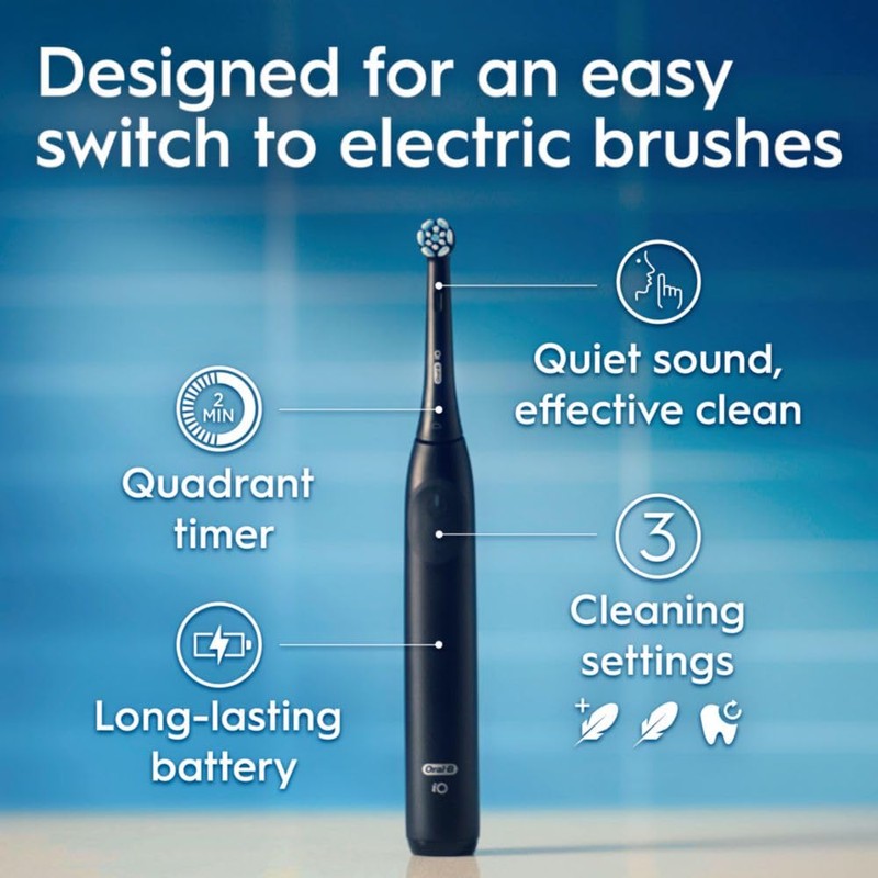 Oral-B iO Series 2 Rechargeable Electric Powered Toothbrush, Pure White