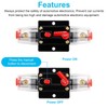 150 Amp Audio Circuit Breaker,12V-24V DC Fuse Holder,20-300A Breaker Switch,Inline