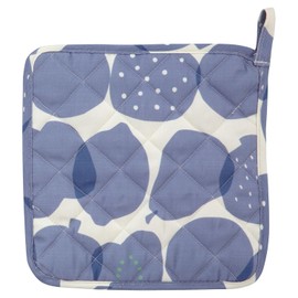Wpc. Patterns W062-090 Pot Holder Fruit Blue Women's Mitten Pot Holder Pot Holder Nordic Retro Kitchen Miscellaneous Goods Living Alone Female Cooking