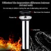 Set of 4 siphon drain pipe, washbasin, 200 mm stainless