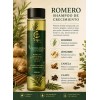 2 Shampoo Natural Romero Acelera Crecimiento Cabello Brillo