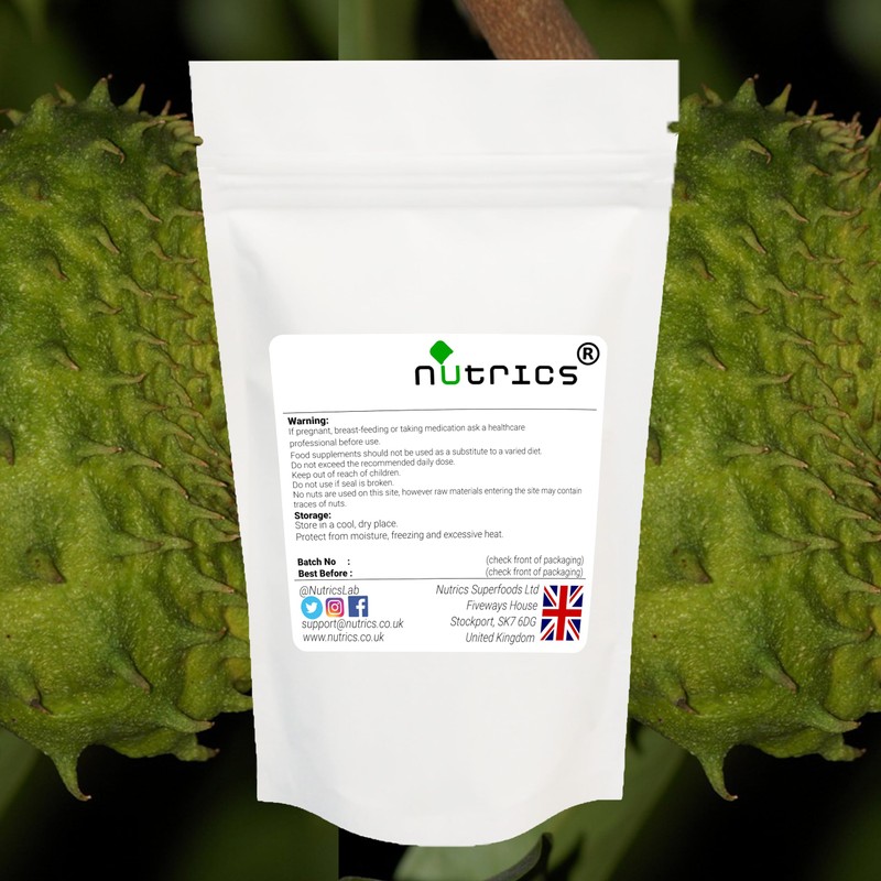 Nutrics® 4500mg GRAVIOLA 10:1 Extract 60 Soursop V Capsules -