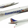 Bswath Die-cast Alloy Airplanes American Airways Concorde Model Airplane Metal