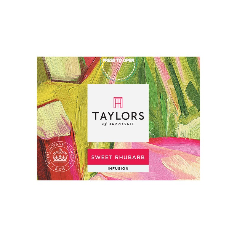 Taylors of Harrogate Sweet Rhubarb Infusion, 20 Teabags (Pack of