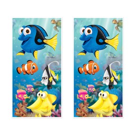 Beistle 2 Piece Plastic Ocean Animals Under The Sea Decorations Tropical Fish Door Covers for Luau Party Supplies, Celebrating with You Since 1900, 5' x 30", Multicolor