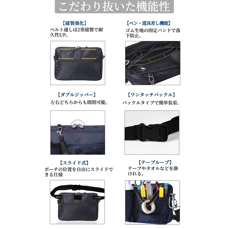 CARRY ALL BEFORE ONE Multifunctional 2-Way Waist Pouch, Nurse Pouch,