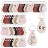 BTSKY 100 Pcs PU Leather Key Fob Kit - 10