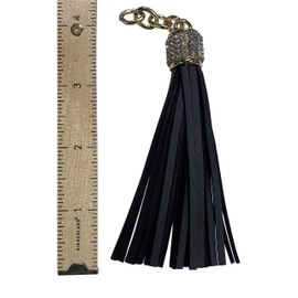 Belagio Enterprises WLT-56-02 Leather Tassel, Black 6 Pack