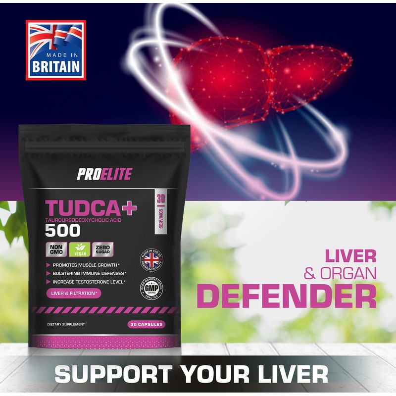 Tudca Tauroursodeoxycholic 500mg 60 Vegan Capsules | Advanced Liver Detox