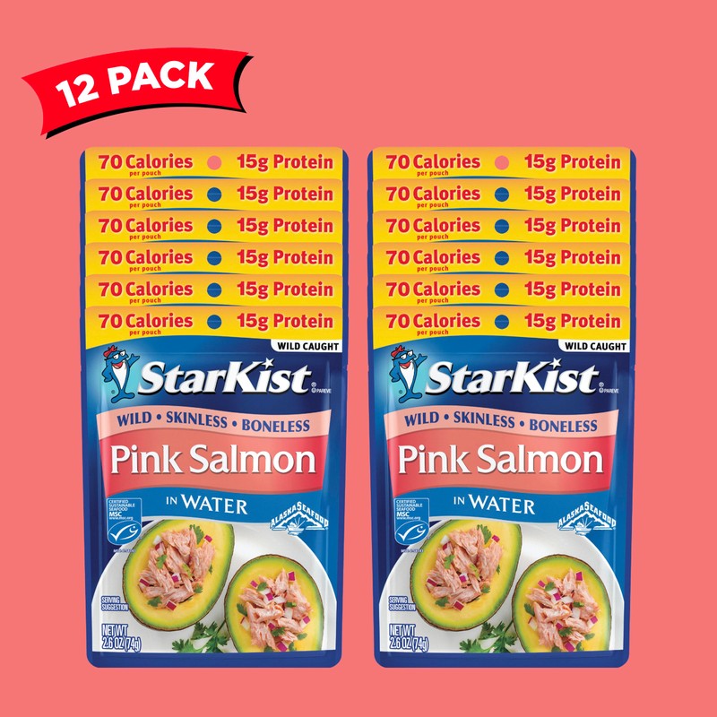 StarKist Wild Pink Salmon - Boneless, Skinless - 2.6 oz