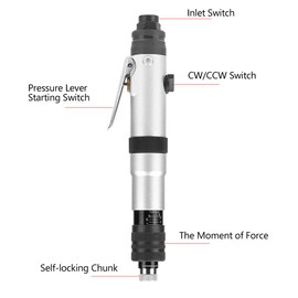 Destornillador neumático de mano YWBL-WH de 1000 rpm tipo embrague semiautomático con 2 puntas