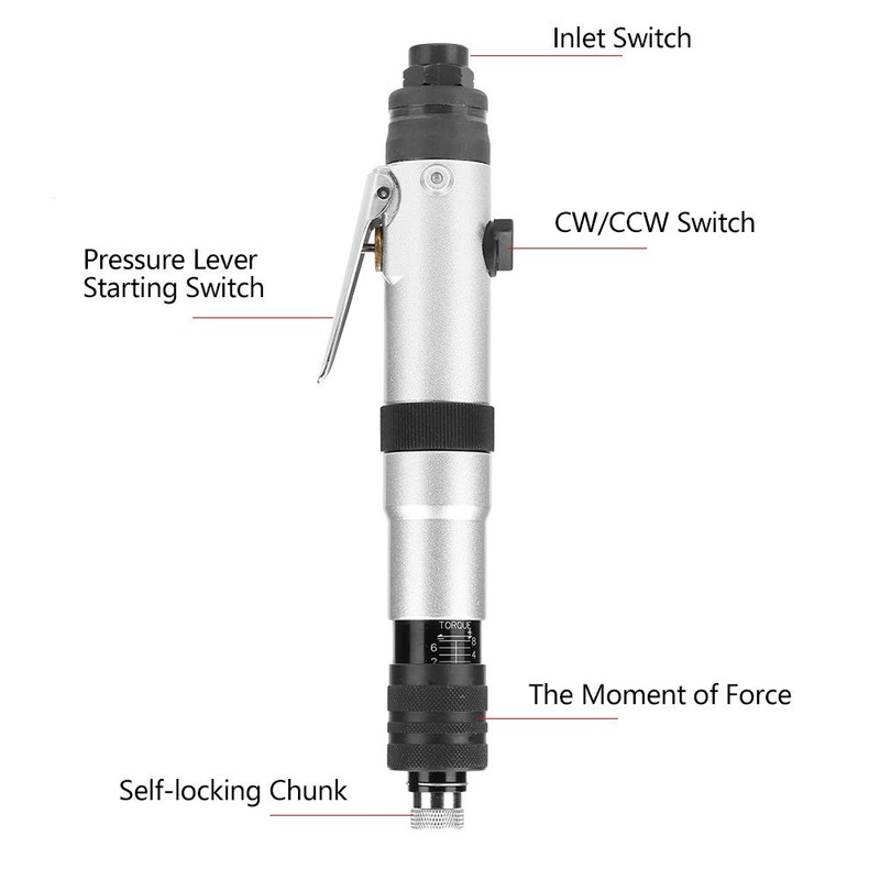 Destornillador neumático de mano YWBL-WH de 1000 rpm tipo embrague