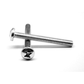 #4-40 x 7/8" (FT) Coarse Thread Machine Screw Phillips Pan Head Stainless Steel 18-8 Pk 2500