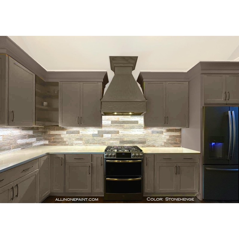 ALL-IN-ONE Paint, Stonehenge (mid-tone greige), Quart - Durable cabinet and