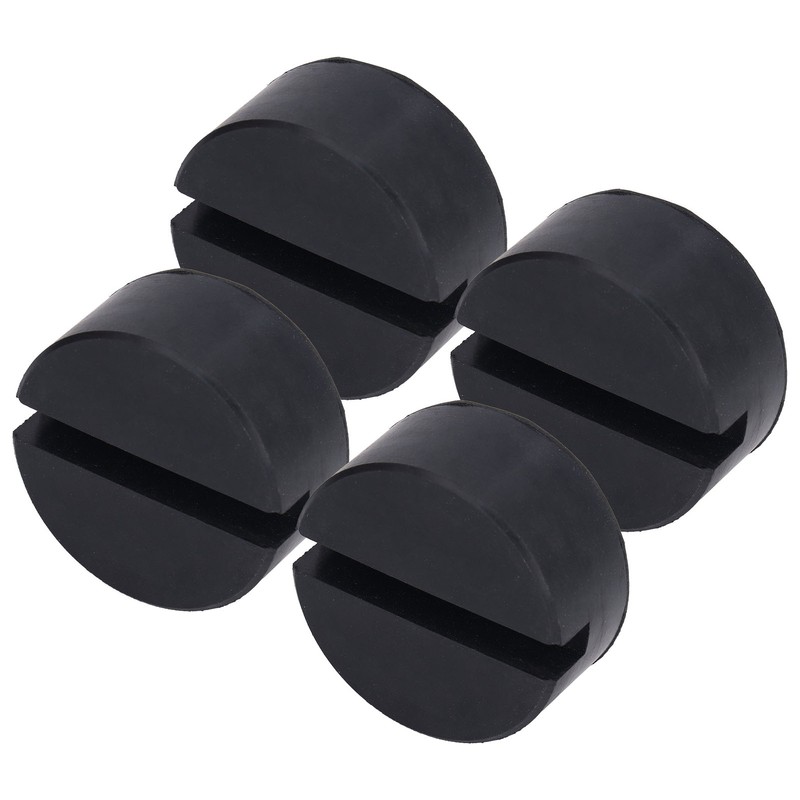 4PCS Rubber Jack Lifting Pad Adapter Floor Round Slotted Frame