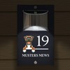Custom Signs Solar Illuminated Modern Anthracite House Number Sign 24cm
