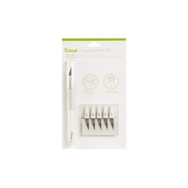 Cricut TrueControl Knife Kit - For Use As a Precision Knife, Craft knife, Carving Knife and Hobby Knife - For Art, Scrapbooking, Stencils, and DIY Projects - Comes With 5 Spare Blades - [Mint]