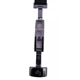 Lucien Piccard Genuine 18mm Lizard Black Leather Deployment Strap Band Lucien Piccard Design