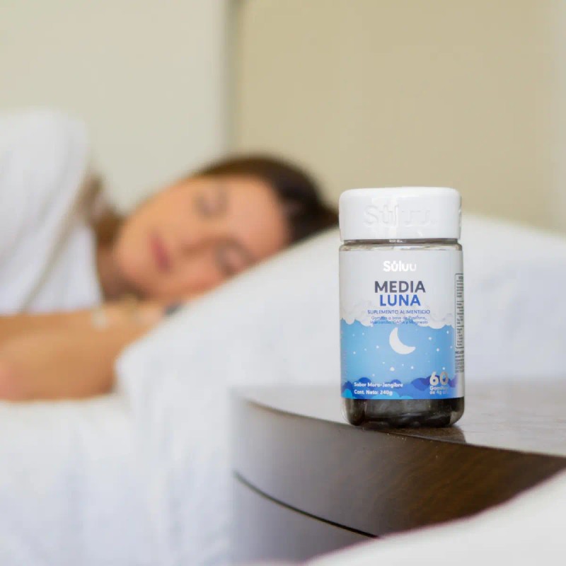 Súluu Media Luna Gomitas Dormir Sueño Profundo Duradero Reparador Magnesio