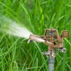 Biswing 1/2 Inch Brass Impact Sprinkler 2 Pack, Heavy Duty