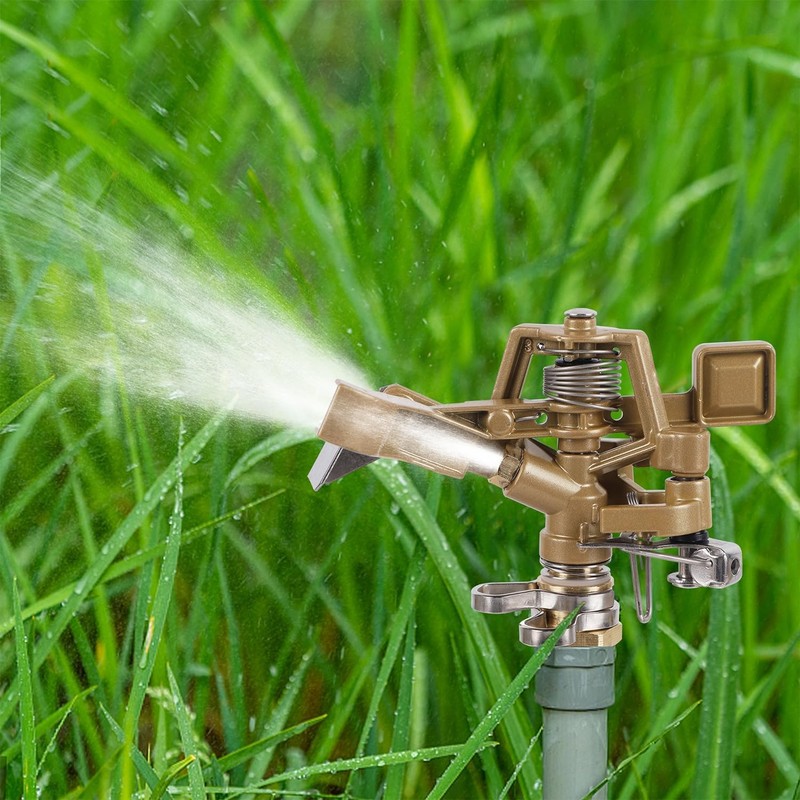 Biswing 1/2 Inch Brass Impact Sprinkler 2 Pack, Heavy Duty