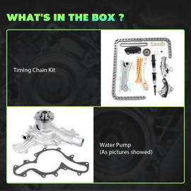 SCITOO Engine Timing Chain Kit with Water Pump - TK428,SEALED,KT4038S,TS20395F,CARQUEST,76117Fit for ford for Mercury for Mazda Explorer Explorer Sport Trac Ranger for Mustang Mountaineer B4000 4.0L