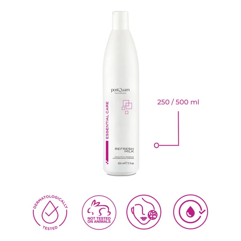Leche Limpiadora Facial Postquam Piel Deshidratada 500ml. Seca O Deshidratada