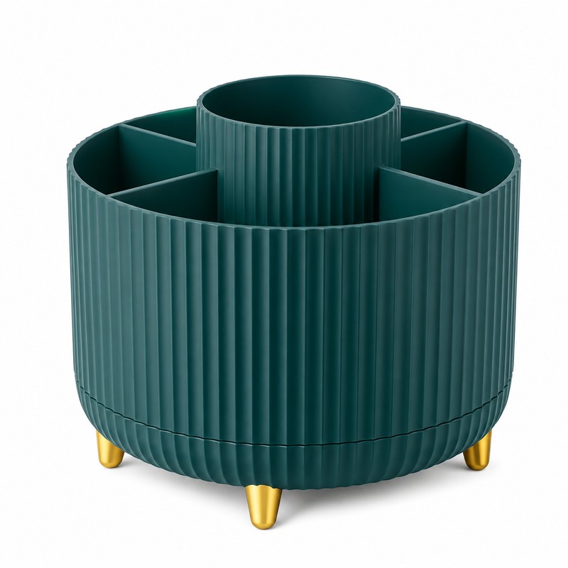 360° Rotating Desk Organizer for Office & Vanity – Multi-Purpose