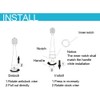 Elfzone Toothbrush Replacement Heads - 6Pcs Toothbrushes Heads, Compatible with