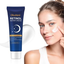 Retinol Cream for Face, Face Moisturizer, Skin Tightening Cream for Face with Collagen and Hyaluronic Acid, Anti-Aging, Firming Skin Care Neck & Décolleté for Day & Night, Instant Lift, 1.7 fl oz