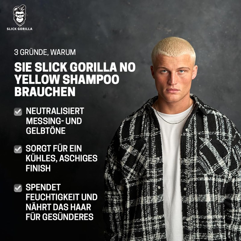 Slick Gorilla No Yellow Shampoo 200 ml | Lila Shampoo