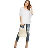 MBJ WT1073 Womens Scoop Neck Half Sleeve Batwing Dolman Top